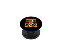 Melanin Mother Mama Afrocentric Leopard Print Black Mom PopSockets Adhesive PopGrip