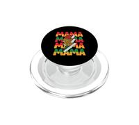 Melanin Mother Mama Afrocentric Leopard Print Black Mom PopSockets PopGrip for MagSafe