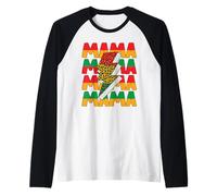 Melanin Mother Mama Afrocentric Leopard Print Black Mom Raglan Baseball Tee