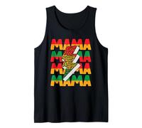 Melanin Mother Mama Afrocentric Leopard Print Black Mom Tank Top