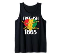 Melanin Queen Juneteenth - Free-ish Since 1865 Celebration Tank Top