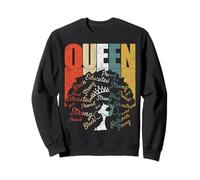 Melanin Queen Strong Educated Black History Pride African Sweatshirt