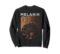 Melanin Queen Strong Educated Black History Pride African Sweatshirt