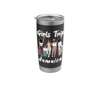 Melanin Travel Besties Vacation Graphic Art Stainless Steel Insulated Tumbler