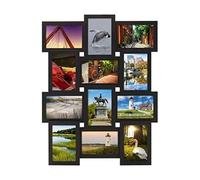 MELANNCO 12 Opening Collage Frame, Displays 4x6 and Six 6x4 Inch Photos, Black