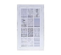 MELANNCO 12-Opening Wall Mount Frame Picture Collage, White
