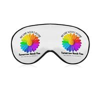 Melanoma Awareness Month Sleep Masks Eye Cover Blackout with Adjustable Elastic Strap Night Blindfold for Women Men Yoga Travel Nap