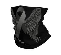 Melanoma Awareness Ribbon Unisex Bandana Windproof Face Covering Scarf Soft Neck Gaiter For Winter Skiing Cycling Sport