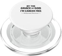 Melanoma Fighter Support Cancer Recovery Faith Over Fear PopSockets PopGrip for MagSafe
