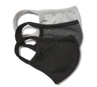 Melanzy Organics Cotton Face Masks - Made of Premium Organic Cotton, Reusable Washable Soft Cloth Face Masks 3/6 Pk
