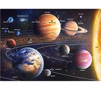 MELARQT A2PLAY USA Solar System 1000 Piece Jigsaw Puzzle Set, Adult Space Puzzle & Fun Fact Poster, Premium Recyclable Materials, 27.5 x 19.7 in