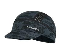 MELASA Cycling Caps Under Helmet, Cooling Mesh Bike Skull Cap with Sun Visor, Sun Protection Cycle Hat for Cycling Running