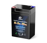 melasta 6V 6Ah LiFePO4 Rechargeable Battery With BMS Protection 2000 Cycle