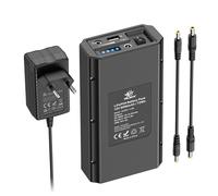 melasta LiFePO4 12V Powerbank 5V 9V 6000mAh Battery with Charger | Powerbank with LED Display for Smartphone, LED Strip, Surveillance Camera, Mini Fan, Small Speaker