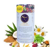 Melatonin-Free Sleep Complex with 12 Organic Superfoods - Chamomile, Lemon Balm, Cacao & Plant-Based Magnesium | Natural Adult Sleep Aid for Relaxation & Restful Sleep | 150g (30 Servings) | VeganIsUs