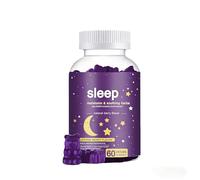 Melatonin Supplement with Herbal Extracts & Natural Berry Flavor - 60 Vegan Gummies to Support Sleep-Wake Rhythm