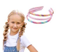 Melbelia Thin Headbands for Girls, 3 Pack Cute Glitter Sparkle Rainbow Kids Headband Cute Headband for Toddler Girls Teens Hair Accessories