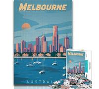 Melbourne 1000 Piece Jigsaw Puzzles for Teenagers,Learning Educational Toy for Is Ideal As A Gift for The Whole Family 38x26cm