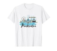 Melbourne Australia City Skyline, Aussie Gift T-Shirt