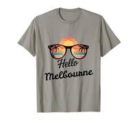 Melbourne Australia Hello Travel Vacation T-Shirt