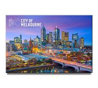 Melbourne Fridge Magnet Victoria Travel Souvenir Australia Yarra River