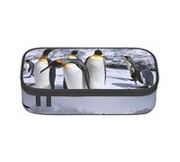 Melbrakin Arctic Animals Penguins Pencil Case Large Capacity for Girls Boys Print Polyester School Office Case