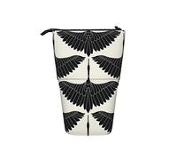 Melbrakin Black Swan Secret Hearts Telescopic Pencil Case Stand-Up Organizer Cosmetics Pouch Makeup Bag Stationery Pen Case