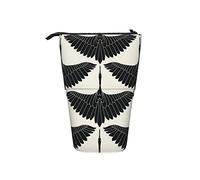 Melbrakin Black Swan Secret Hearts Telescopic Pencil Case Stand-Up Organizer Cosmetics Pouch Makeup Bag Stationery Pen Case