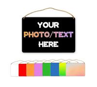 Melbrakin Custom Signs Personalized Wood Sign with Photo/Text Home Decor Gifts Customized Wooden Signs Welcome Family Board for Rustic Wall Room Kitchen Farmhouse