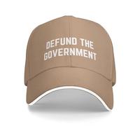 Melbrakin Defund The Government Hat F The Government Hat for Women Men Baseball Caps Natural