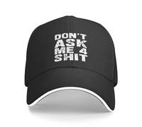 Melbrakin Don't Ask Me Shit Hat for Men Women Baseball Cap Black