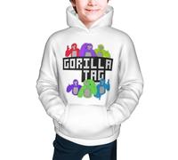 Melbrakin Gorilla Tag Unisex Hoodies for Kids Teens Sweatshirts Pullover with Pocket Classic Casual Hoodie for Boys or Girls