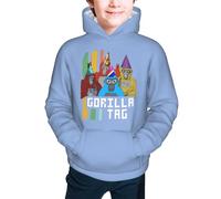 Melbrakin Gorilla Tag Unisex Hoodies for Kids Teens Sweatshirts Pullover with Pocket Classic Casual Hoodie for Boys or Girls