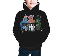 Melbrakin Gorilla Tag Unisex Hoodies for Kids Teens Sweatshirts Pullover with Pocket Classic Casual Hoodie for Boys or Girls