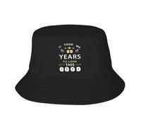 Melbrakin Happy 80th Birthday Bucket Hats Double-Woven for Women/Men Adult Fisherman's Hat Sun Cap Packable Outdoor Fisherman Hat Black