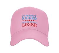 Melbrakin It Wasn't Rigged You're Just A Loser Hat Men Women Baseball Cap Trucker Hat Pink