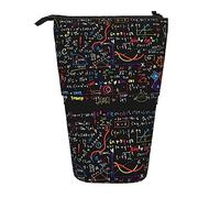 Melbrakin Math Physics Formula Pencil Case,Stand Pencil Pouch,Telescopic Pencil Case Stand Pencil Holder Pen Bag