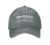 Melbrakin Mossad It's Never an Accident Hat Baseball Cap Trucker Hats Gray