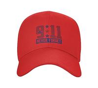 Melbrakin Never Forget 911 Hat 9/11 Memorial Day Hat September 11th Baseball Cap American Patriot DayHat Black
