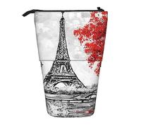 Melbrakin Paris Telescopic Pencil Case Pen Holder Telescopic Pencil Pouch Bag Stationery, for School Office, Christmas2, One Size, Bag Organiser