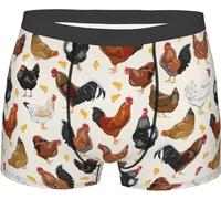 Melbrakin Red Wine Glass Bottle Underwear For Men Comfy Cozy Holiday Boxer Briefs