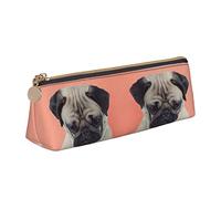 Melbrakin Sad Dog Cute Pencil Case,Makeup Bag Print Leather for Girls Boys School Office
