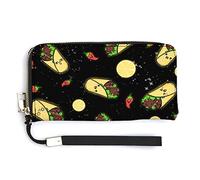 Melbrakin Taco Tuesday Party Women's Wristlet Wallet Large Capacity Wallets for Ladies Long Clutch Bags Printed PU Handbag with Zipper