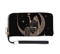 Melbrakin Women's Coin Purse Wallets Large Capacity Zipper Handbag Purse for Girls Ladies Compatible with Sacral Night Girl on Moon Wallet