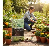 Melcourt Sylvagrow Sustainable Peat Free Growing Medium Compost Soil 50L Pack Of 5