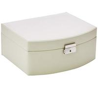Mele & Co Baroness Bonded Leather Jewellery Case, Ivory, 25 cm x 21 cm x 11 cm