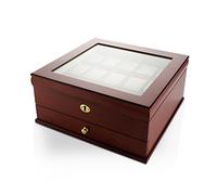 Mele & Co Lockable Fifteen Part Wooden Watch Box - A1997