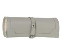 Mele & Co. Pale Grey Bonded Leather Jewellery Roll