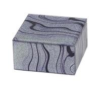 Mele & Co. Purple Swirl Trinket Box 3023 with Black Flock Lining