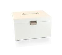 Mele & Co White Bonded Leather Jewellery Box - P55138
